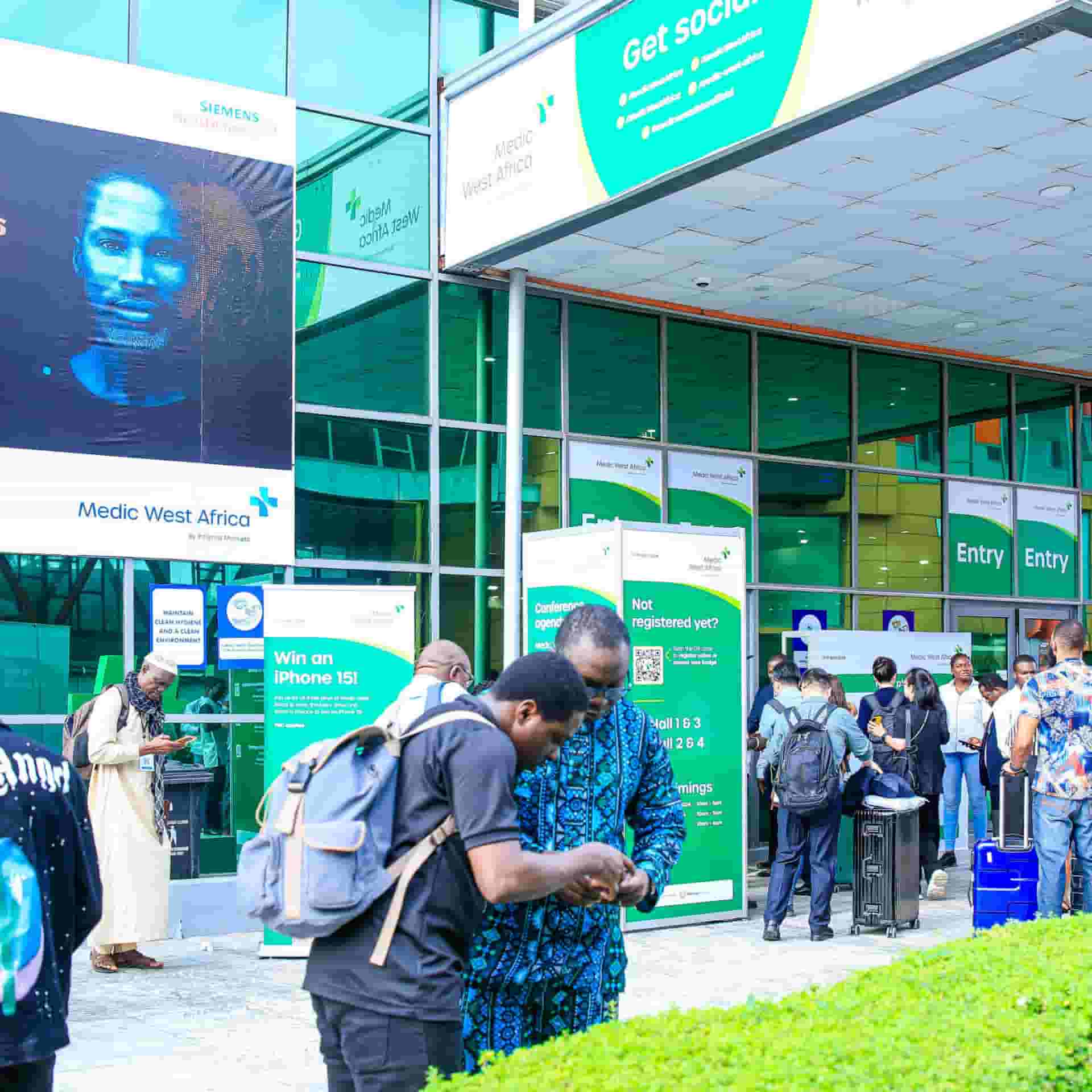 Branding at event entrance