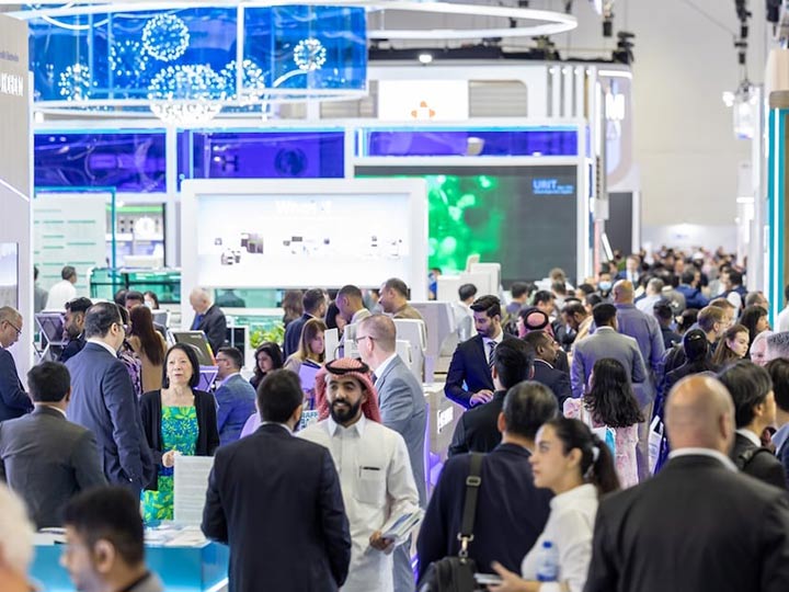 WHX Tech event hall with attendees