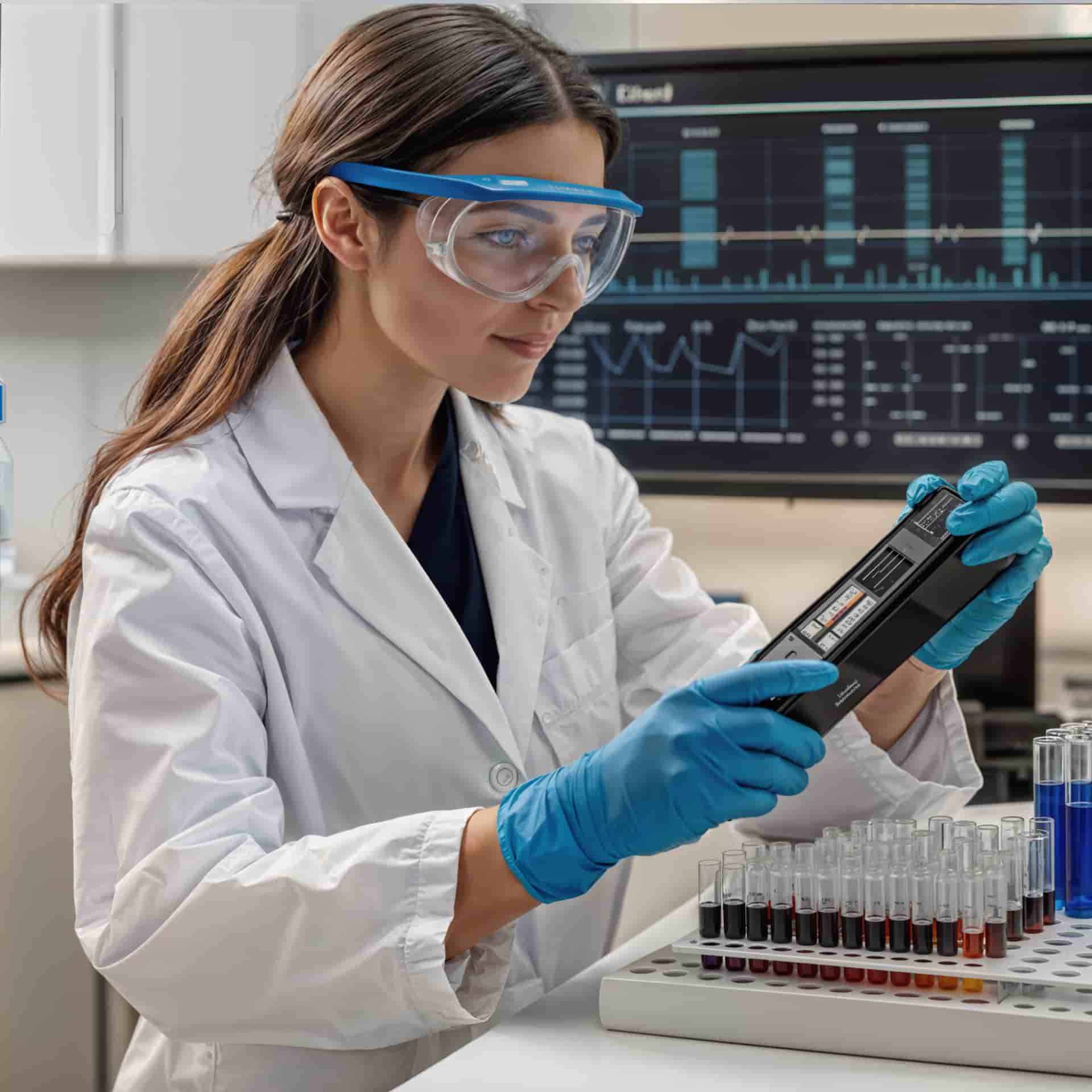 A healthcare proffesional working on digital health technology