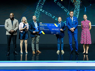 Winners on Xcelerate stage at WHX Tech 2025