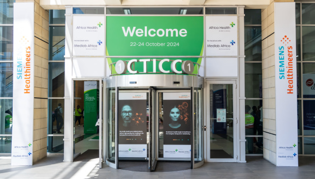 Entrance to World Health Expo Labs Cape Town at Cape Town International Convention Centre